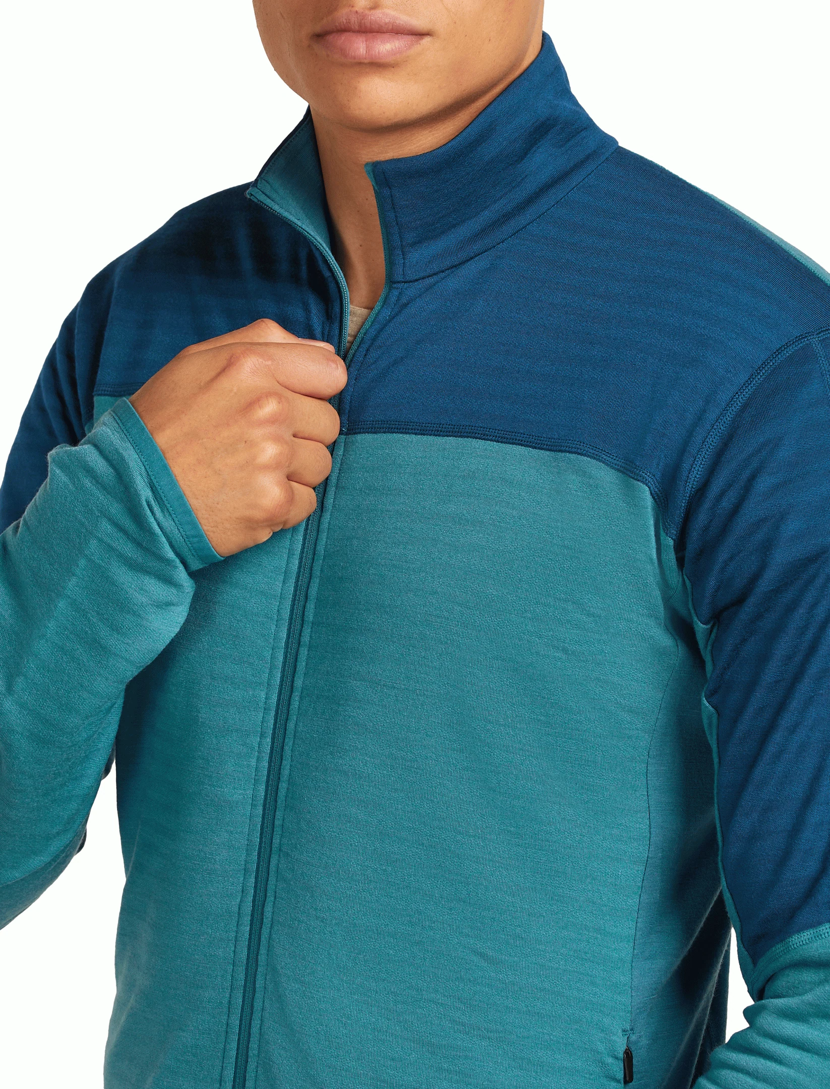 Men Merino Blend 300 RealFleece™ Descender LS Zip - Image 6